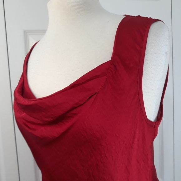 Spense Top Sleeveless in Red Blouse Size Large Lightweight - Picture 3 of 10